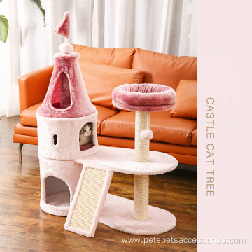 Cute boom Castle-type pet cat dog tree house